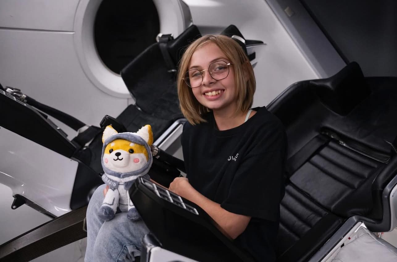 LIV holding her Asteroid plush